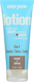 EVERYONE: 3 in 1 Lotion Tube Cedar & Citrus, 6 oz