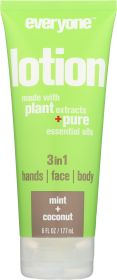 EVERYONE: 3 in 1 Lotion Mint & Coconut, 6 oz