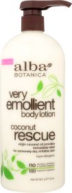 ALBA BOTANICA: Very Emollient Body Lotion Coconut Rescue, 32 oz