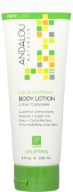 ANDALOU NATURALS: Uplifting Body Lotion Citrus Sunflower, 8 oz