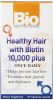 BIO NUTRITION: Healthy Hair with Biotin 10000 Plus, 60 vegetarian capsules